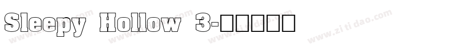 Sleepy Hollow 3字体转换